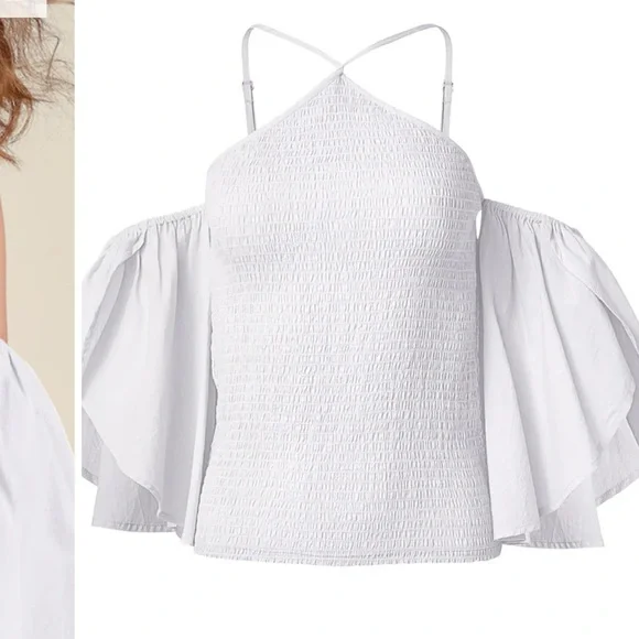 NWT Venus smocked neck fitted top size medium - Picture 2 of 3